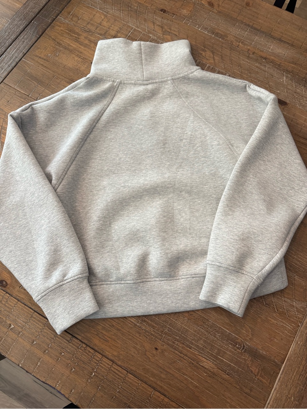 CALIA’s Women’s Soft Scuba 1/4 Zip Pullover Color Light Gray Size Small - Picture 4 of 7